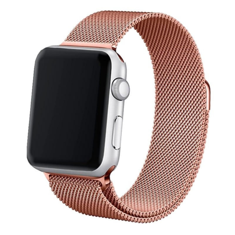 Pulseira De Metal Apple Watch Compatível Com 38/40/41 Mm