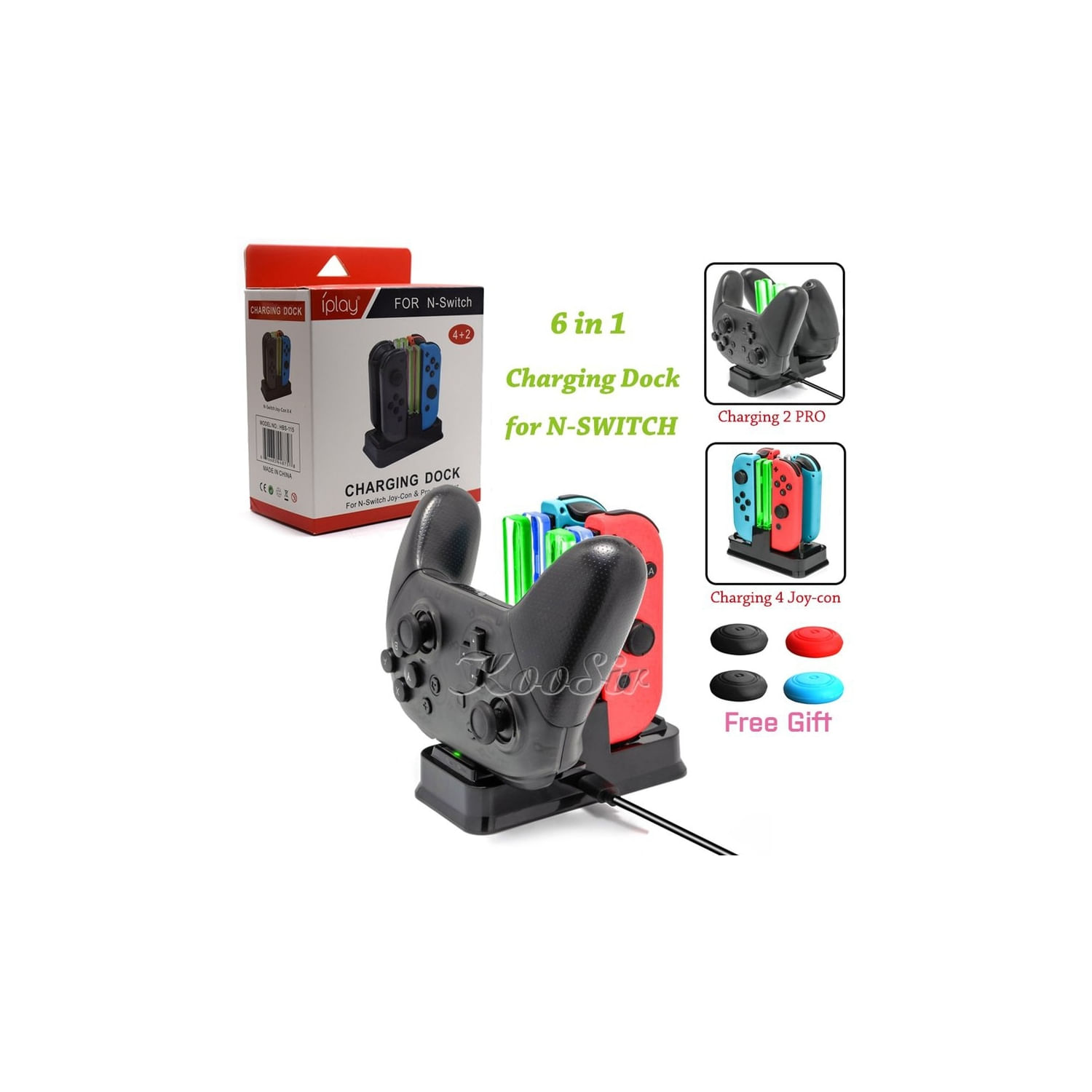 Suporte De Carregador De Estação De Carregamento Para Nintendo Switch Joy Con