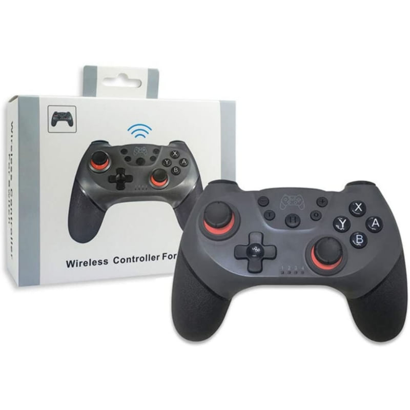 Gamepad Nintendo Switch Pro Bluetooth Cinza