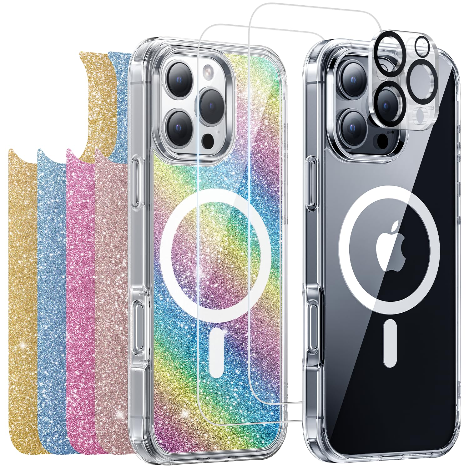 Capa Meifigno Projetada Para Iphone 16 Pro Com Magsafe Clear