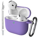 Capa Damonlight Para Airpods De 4ª Geração 2024 Com Kit De Limpeza Roxa