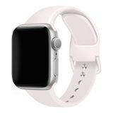 Pulseira De Silicone Creme Genérica Para Apple Watch 38-40 Mm