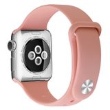 Pulseira De Relógio Apple Watch 38-40-41 Mm De Silicone Rosa Pastel