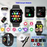 Smartwatch T500 Series 6 Preto Com Chamadas, Frequência Cardíaca, Ip67