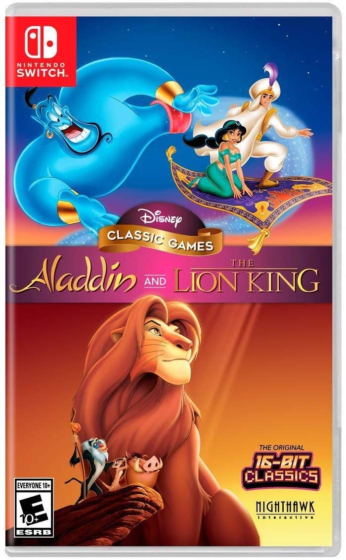 Jogo Eletrônico Nighthawk Interactive Disney Classic Aladdin Lion King Nintendo Switch