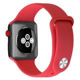Pulseira Smartwatch Apple Watch 38-40-41 Mm Em Silicone Vermelho