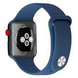 Pulseira Para Apple Watch 38/40/41 Mm De Silicone Azul Marinho