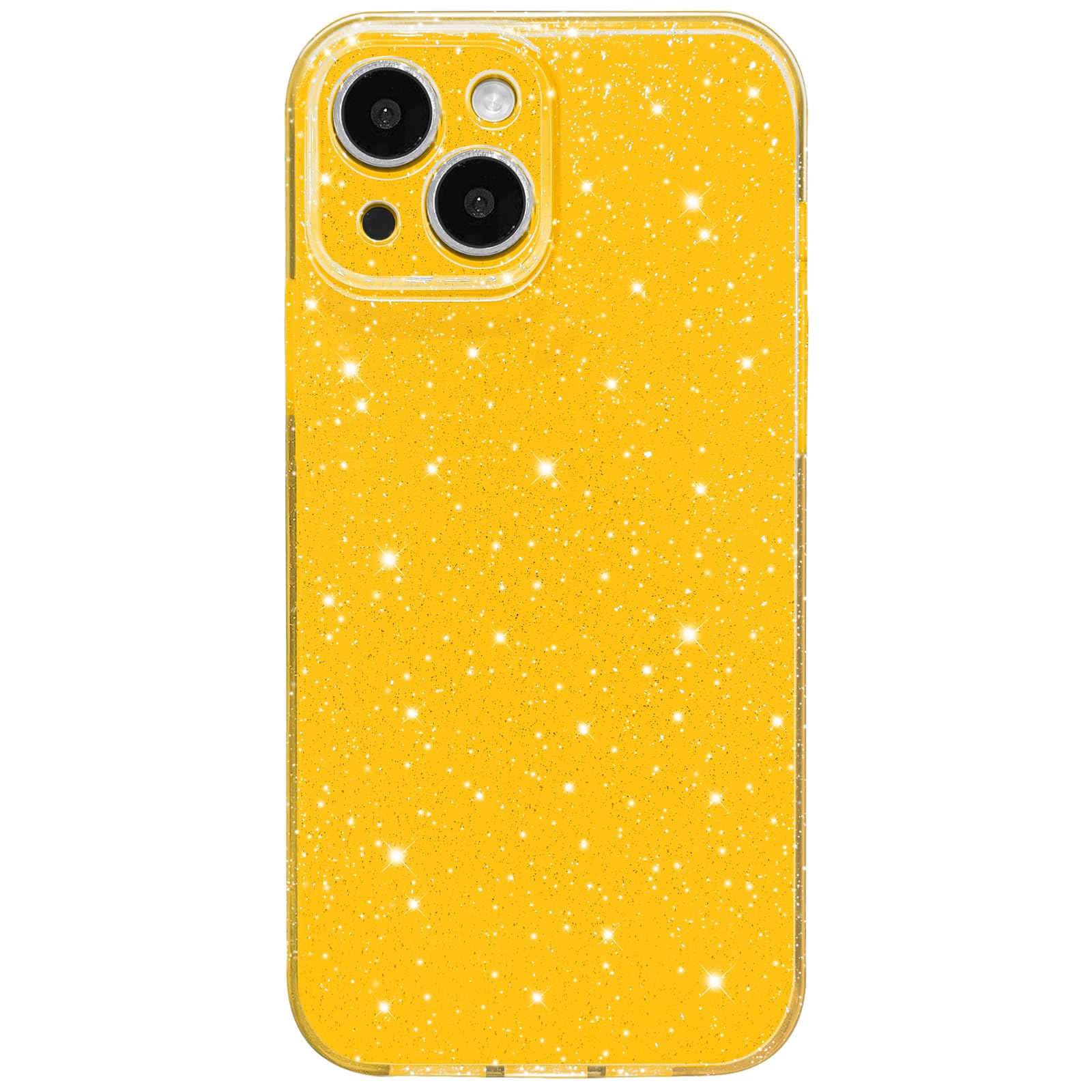 Capa De Telefone Hython Para Iphone 15 Plus 6,7" Glitter Yellow
