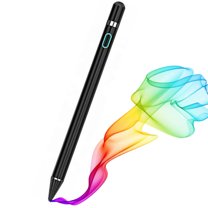 Lápis Capacitivo Universal Óptico Para Tablets Lenovo Preto