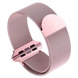 Pulseira De Relógio Rosa Dourada Metálica Para Apple Watch 38/40/41 Mm