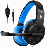 Fone De Ouvido Para Jogos Butfulake Para Ps5, Ps4, Xbox, Pc Com Microfone Azul-preto