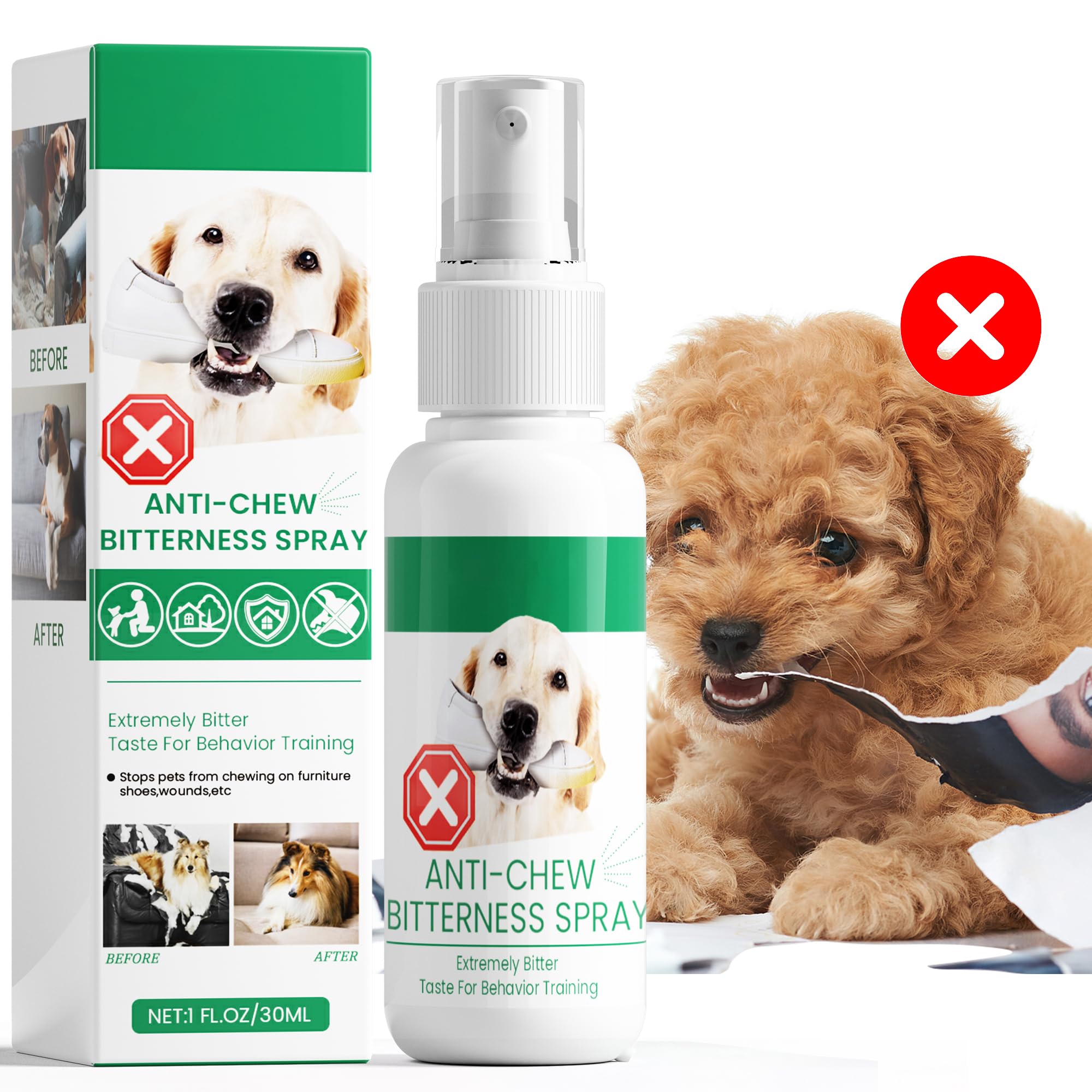 Spray Anti-mastigável Premier Pet Bitter Apple 30ml Para Cães