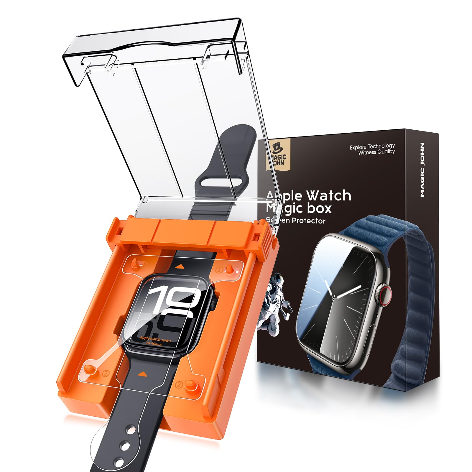 Protetor De Tela Para Apple Watch Magic John, Pacote Com 2, 49 Mm