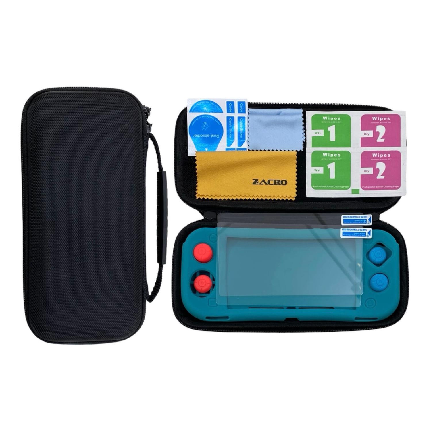Kit De Estojo E Protetor Para Nintendo Switch Lite + Glass