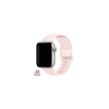 Pulseira De Silicone Genérica De Areia Rosa Para Apple Watch 38-40 Mm