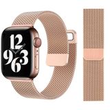 Pulseira De Metal Para Apple Watch 38/40/41 Mm Rosa