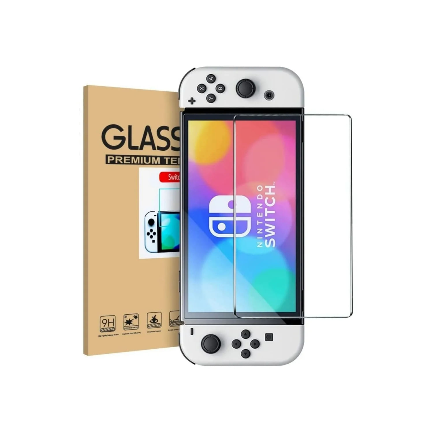 Protetor De Tela Nintendo Switch Oled De Vidro Temperado