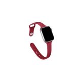 Pulseira De Silicone Para Apple Watch 38mm/40mm/41mm - Rosa Vermelha