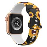 Pulseira Para Apple Watch Sunflower Design 38/40/41 Mm