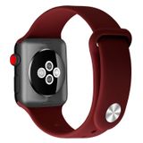 Pulseira De Silicone Apple Watch Iwatch 38-40-41 Mm Vinotinto