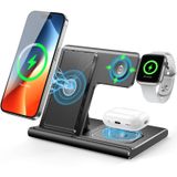 Carregador Sem Fio Exw 2024 3 Em 1 Para Iphone, Apple Watch, Airpods