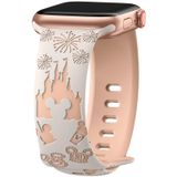 Watch Band Hoguomy Cartoon Em Silicone Gravado Para Apple Watch