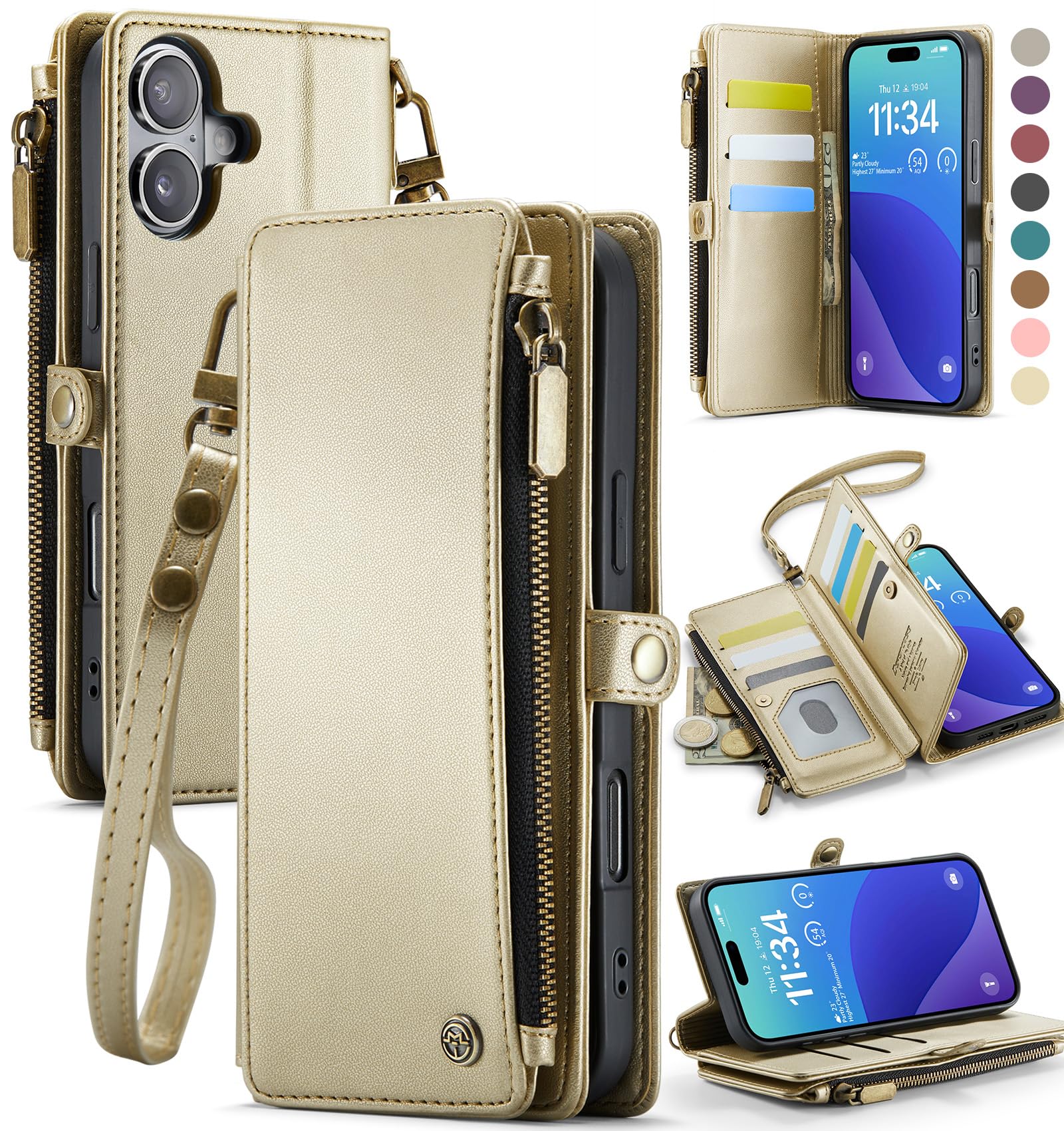 Capa Para Celular Wallet Defencase Compatível Com Iphone 16 Plus