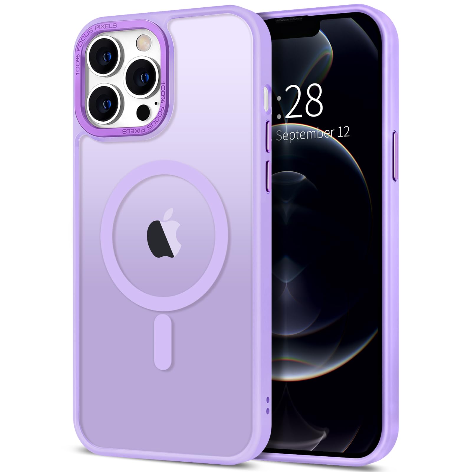 Capa De Telefone Hython Para Iphone 12 Pro 6.1 Com Magsafe Light Purple