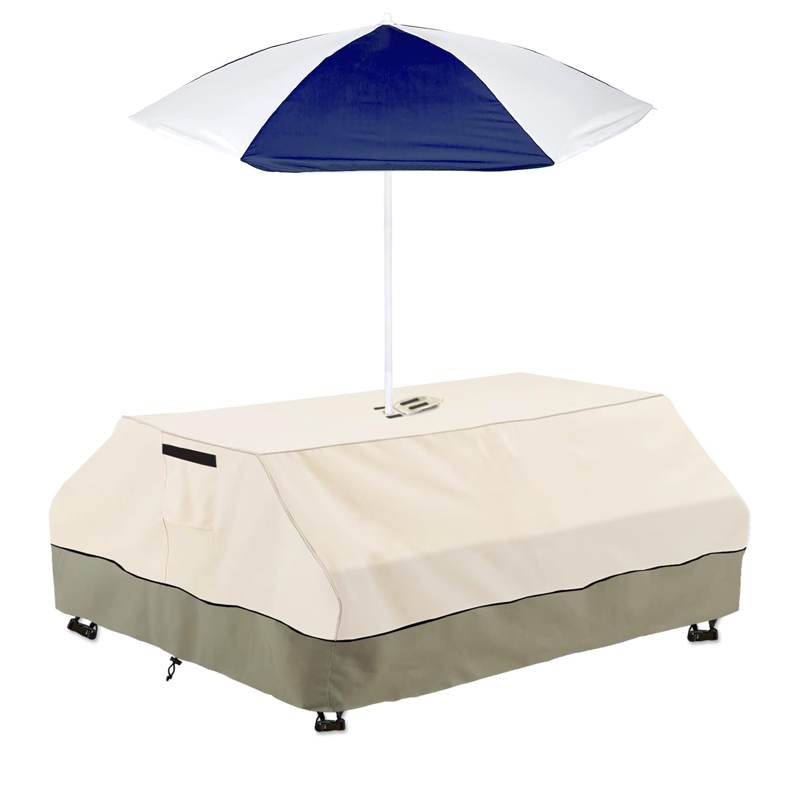 Capa De Mesa De Piquenique Bitubi Kids Impermeável Com Orifício Para Guarda-chuva