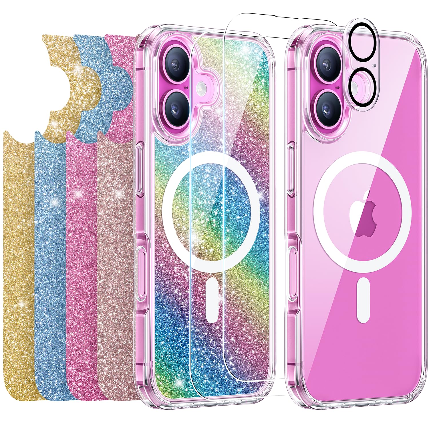 Capa Meifigno Projetada Para Iphone 16 Plus De 6,7" Com Acessórios