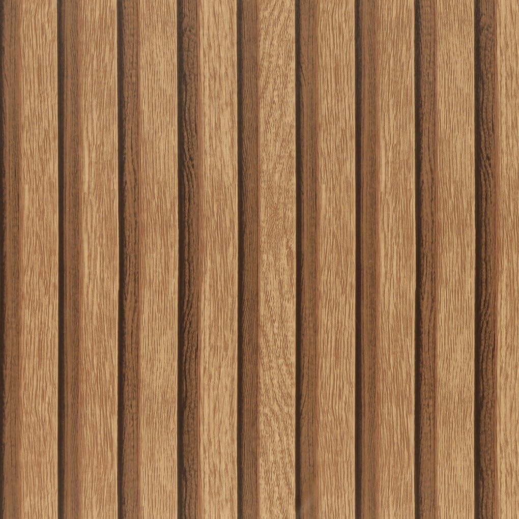 Papel De Parede Arthome Wood Slat 43x1000cm Pvc Autoadesivo