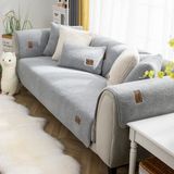 Capa De Sofá Vctops Sherpa Fleece Super Soft Warm Grey