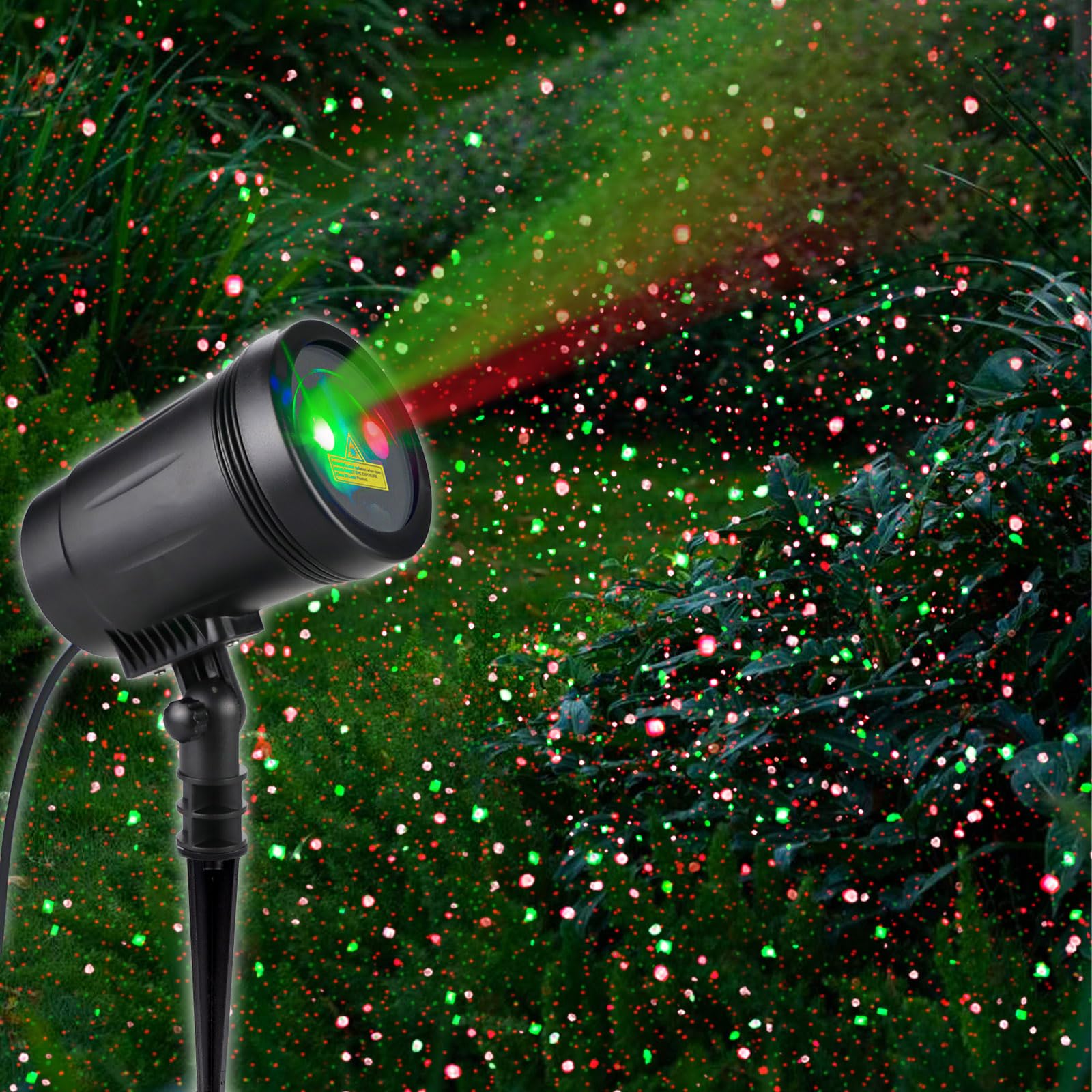 Luzes De Projetor De Natal Itoeo Outdoor Em Vermelho E Verde