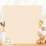 Capa De Arco De Casamento Patydest Square Arch Stand Bege 2x2m