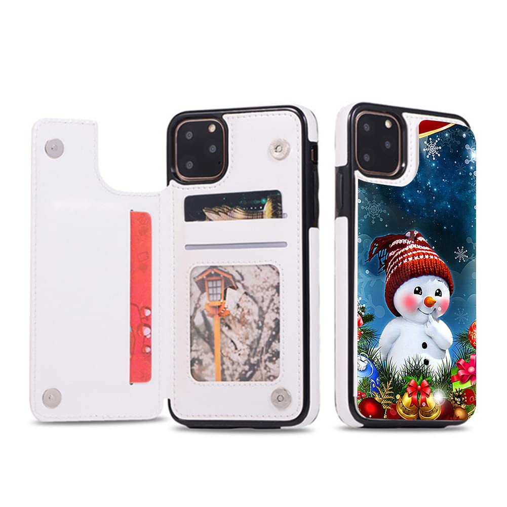 Capa Para Celular Sinqerisht Christmas Flip Leather Wallet Iphone 16