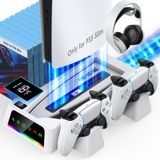Estação De Resfriamento E Carregador Yoges Ps5 Slim Com Sensor De Temperatura