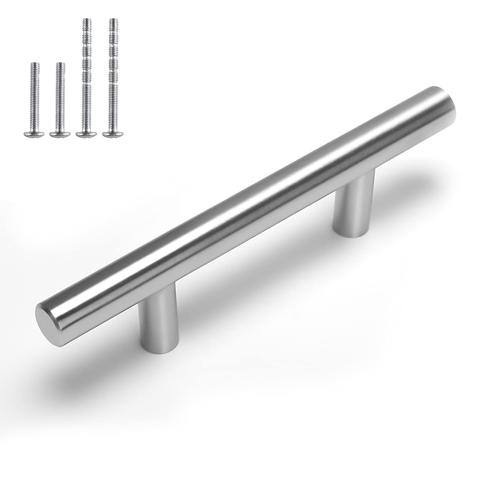 Cabinet Pulls Homdiy Em Aço Inoxidável Escovado, Pacote Com 30