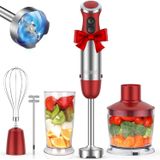 Liquidificador De Imersão Manual Koios 5 Em 1 1000w 12 Velocidades Vermelho