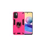 Capa Para Xiaomi Redmi Note 10 5g Com Anel Antichoque Fúcsia