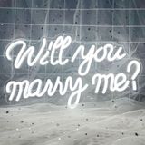 Sinal De Néon Bernicekelly Will You Marry Me Proposta De Luz Led