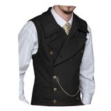 Colete Ceehuteey Suede, Peito Duplo, Padrinhos De Casamento, Homens, Preto