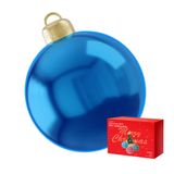Bola Inflável De Pvc De Natal Ao Ar Livre Azul Gigante De 60 Cm