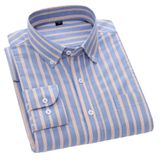 Camisa Masculina Cromoncent De Manga Comprida Oxford 100% Algodão Azul Xl