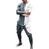 Roupa De Treino Masculina Casual Tziisoa De 2 Peças De Manga Curta