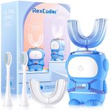 Escova De Dentes Elétrica Rexcodar Ultrasonic Kid&#39;s Em Forma De U Azul