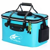 Balde De Pesca Genérico Dobrável 23l/30l/38l Eva Impermeável Azul