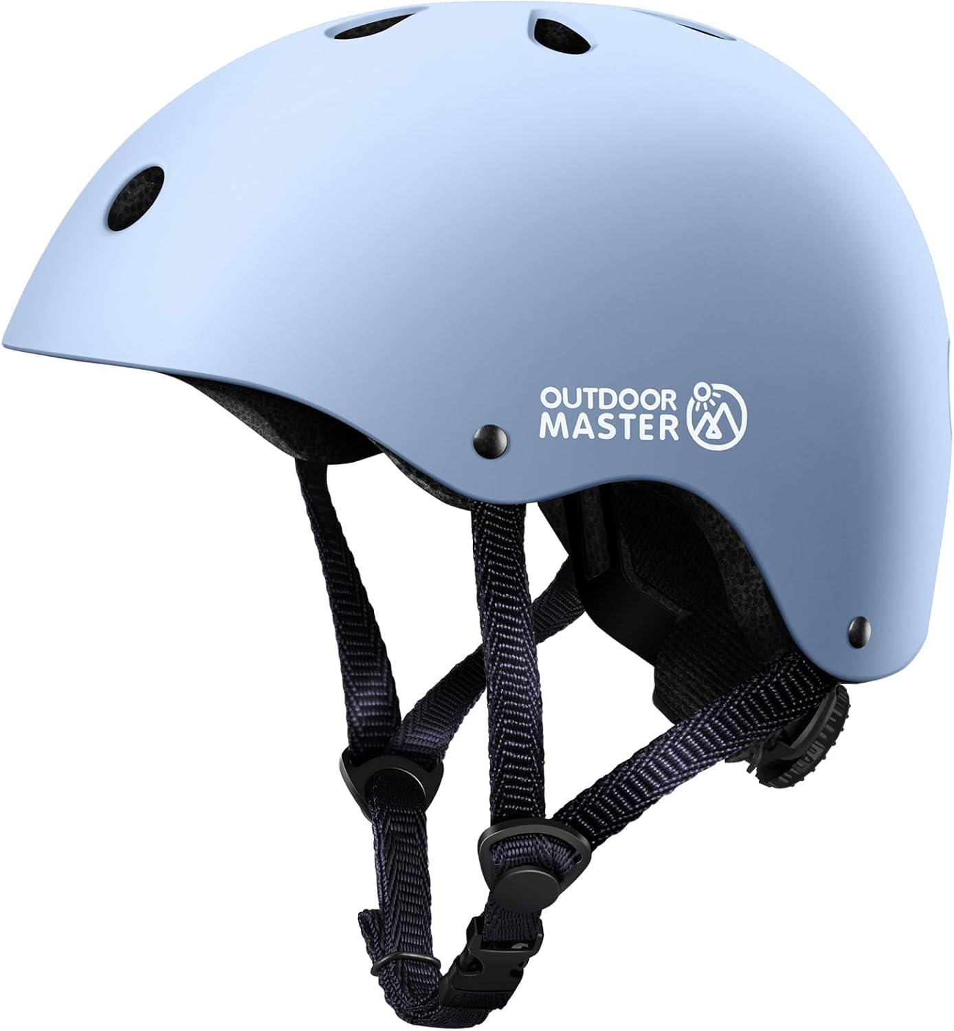Capacete De Bicicleta Outdoormaster Youth &amp; Kids Azul Claro Tamanho L