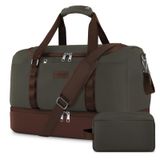 Bolsa De Viagem Etronik Duffle &amp; Gym Com Compartimento Para Sapatos 42l Verde