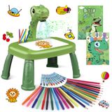 Projetor De Desenho Hoarosall Dinosaur Kit Com Música E Acessórios