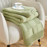 Cobertor Cozecube Knit Sage Green 100% Acrílico 130x150cm